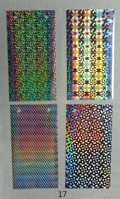 12/15 microns seamless rainbow lamination metalized PET holographic film