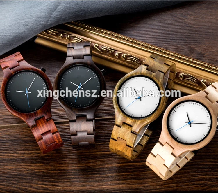 OEM Ladies Fashion Hot Products Wood Wrist Watch  Women Luxury Minimalist Wooden Wrist Watches quartz watch