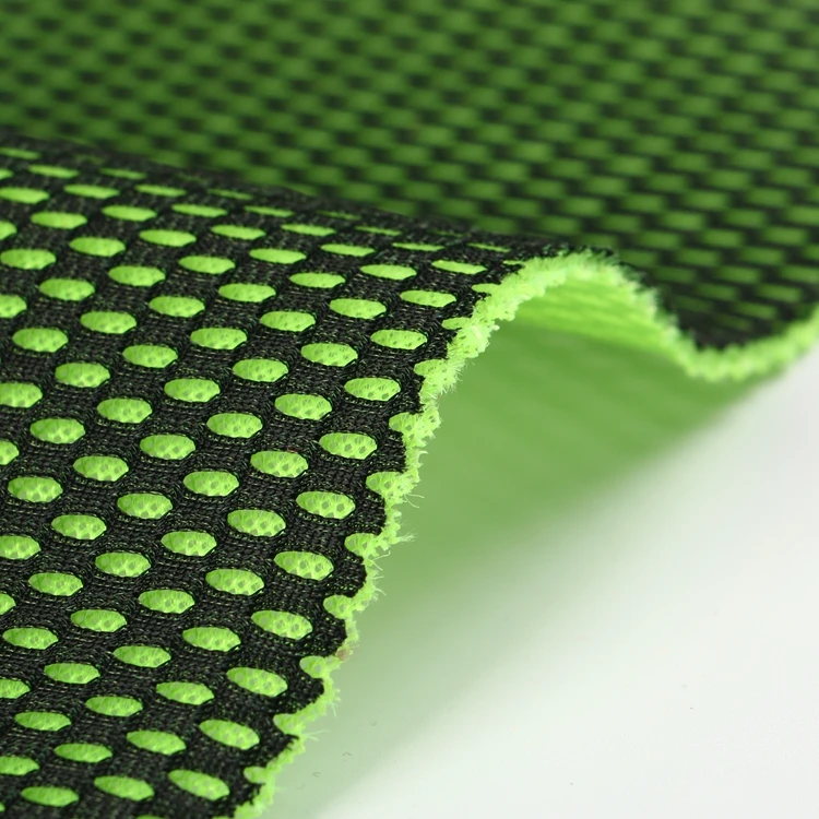 China factory manufacturer custom 500gsm elastic polyester 3d air mesh fabric