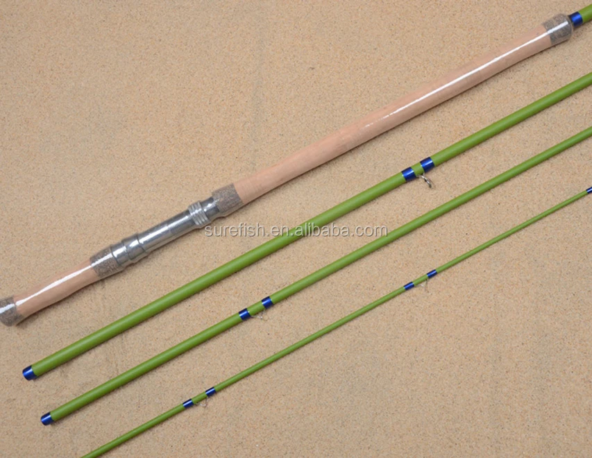 free shipping nano carbon switch salmon fly fishing rod