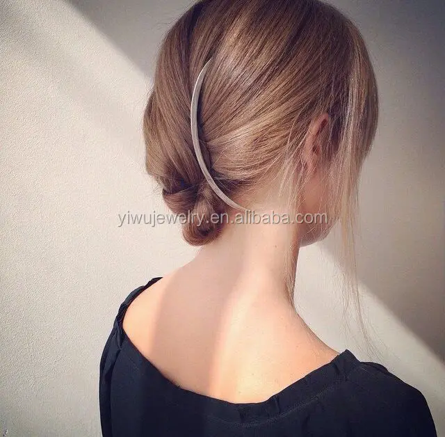 H36-029 metal comb hair clips women unique personalized italian hair accessories