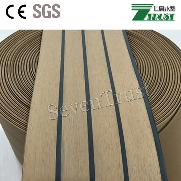 Marine PVC decking synthetic teak boat yacht decking