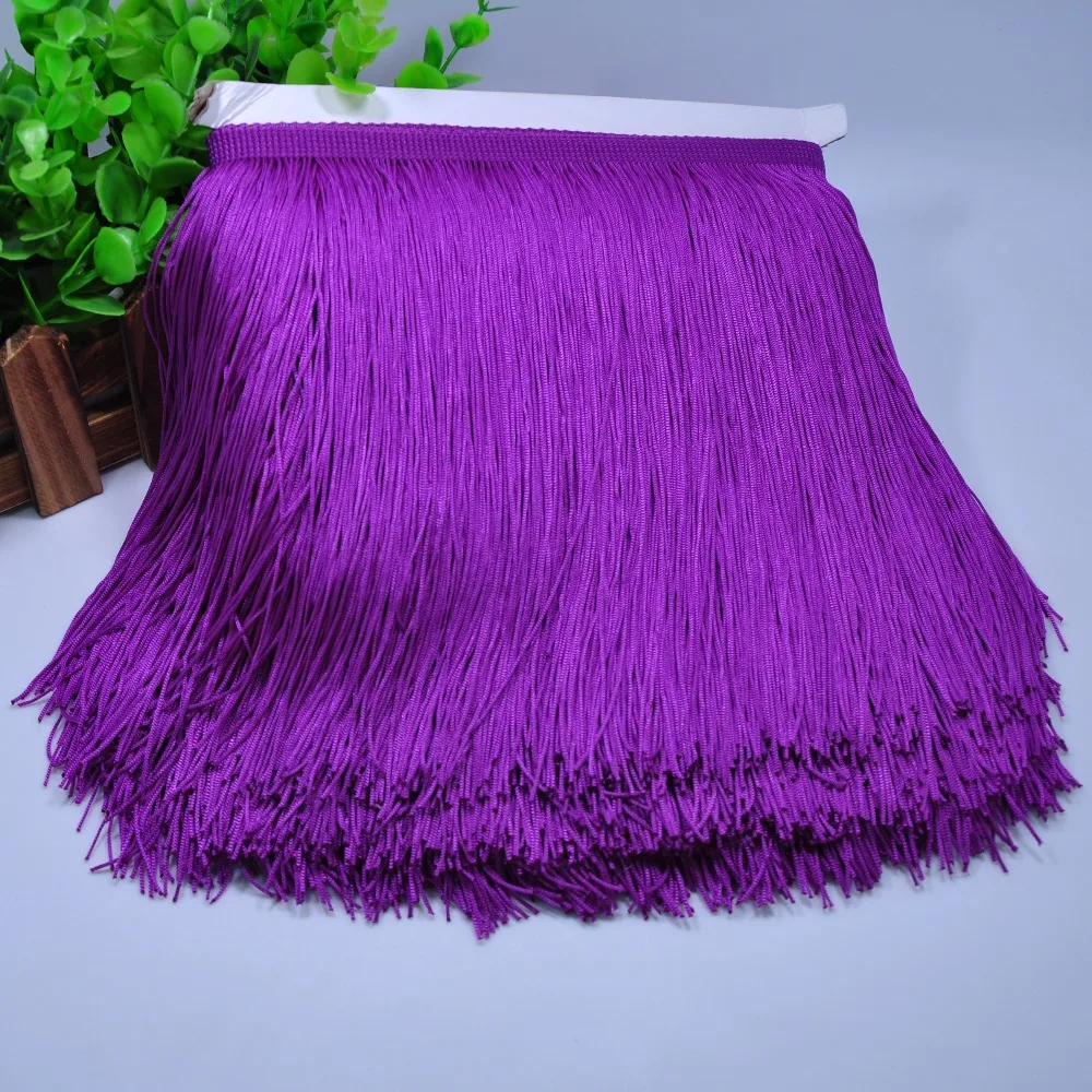 Wholesale 15CM High Quality Polyester Double Thread FringeTassel for Dress Decoration