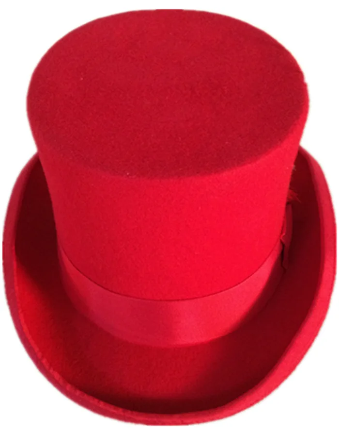 fashion 100% australia wool felt black ,white ,purple satin lined formal top hat royal top hats
