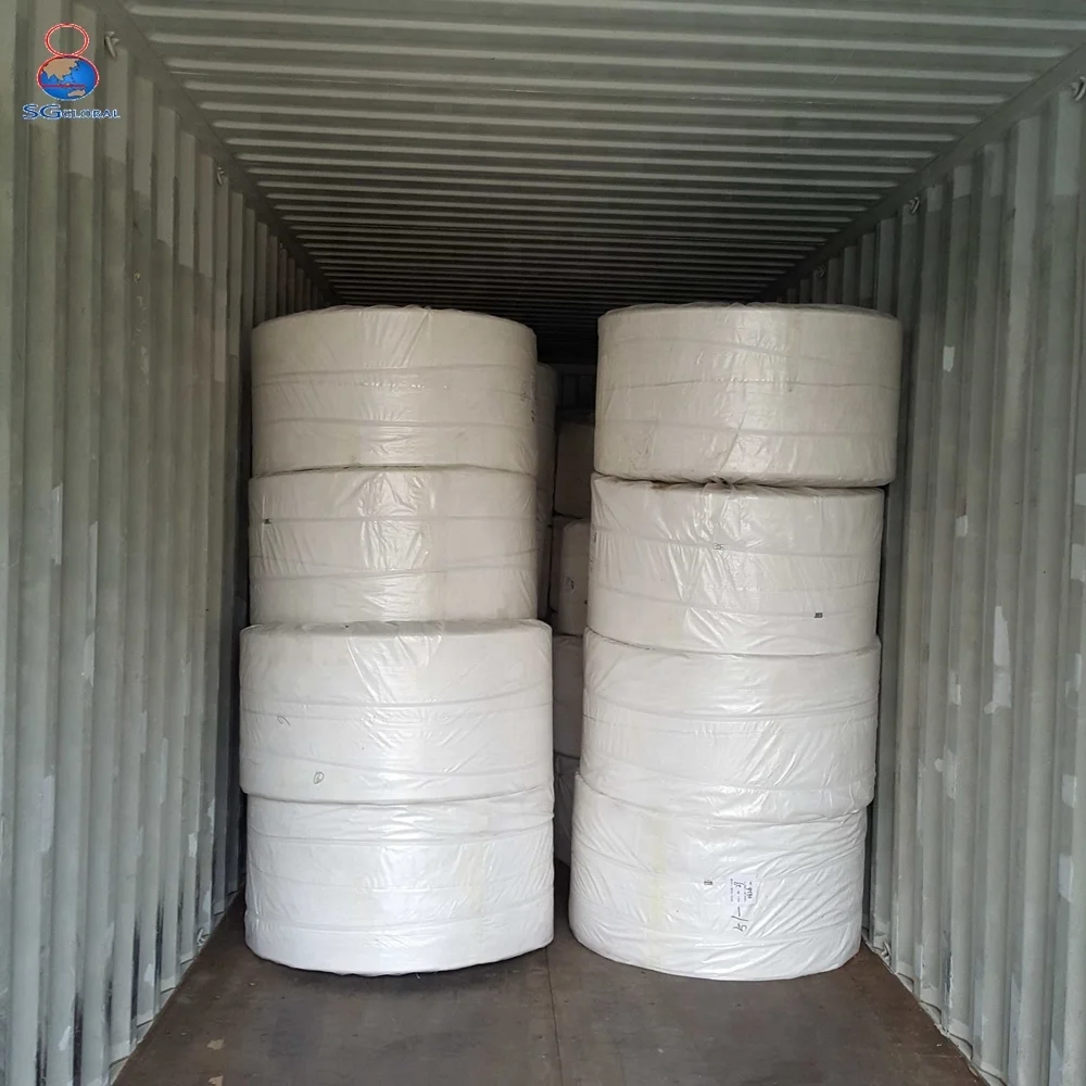 CE 48CM 107GSM heavy duty Durable white coated waterproof tubular PP woven polypropylene fabric roll for sale