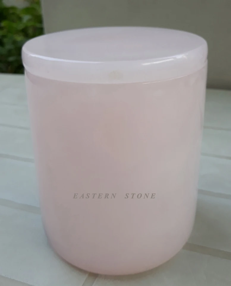 PINK ONYX CANDLE JARS, ONYX CANDLE HOLDERS, MARBLE CANDLE HOLDER STAND