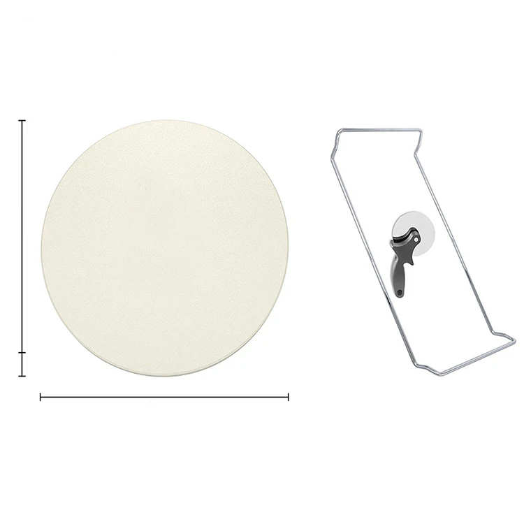  Лидер продаж поставки оптовая продажа набор для резки пиццы термостойкий Классический круглый камень духовки из кордиерита