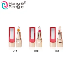 2019 Customized Personalized Private Label Makeup Clear Flower Colour Changing Lipstick