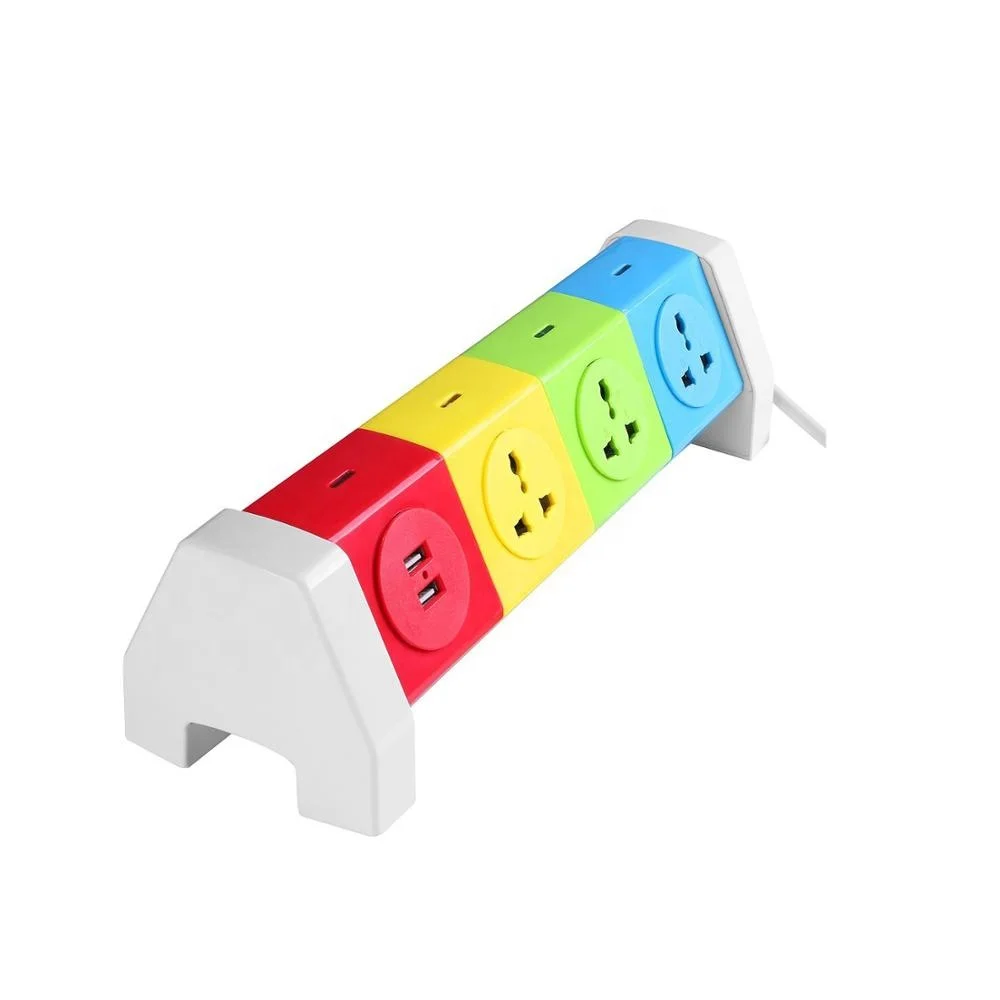 Новый дизайн, вращающийся на 180 градусов удлинитель с разными цветами