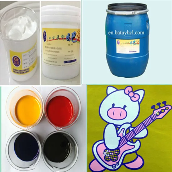 Guangdong hot-sale textile silk- screen printing clear paint for rubber
