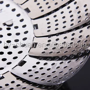 stainless steel utensils steamer basket adjustable folding vegetable steamer