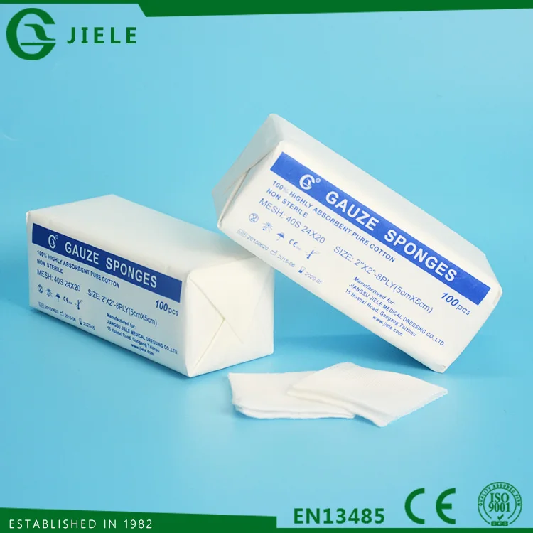 
medical haemostatic medical gauze pad 