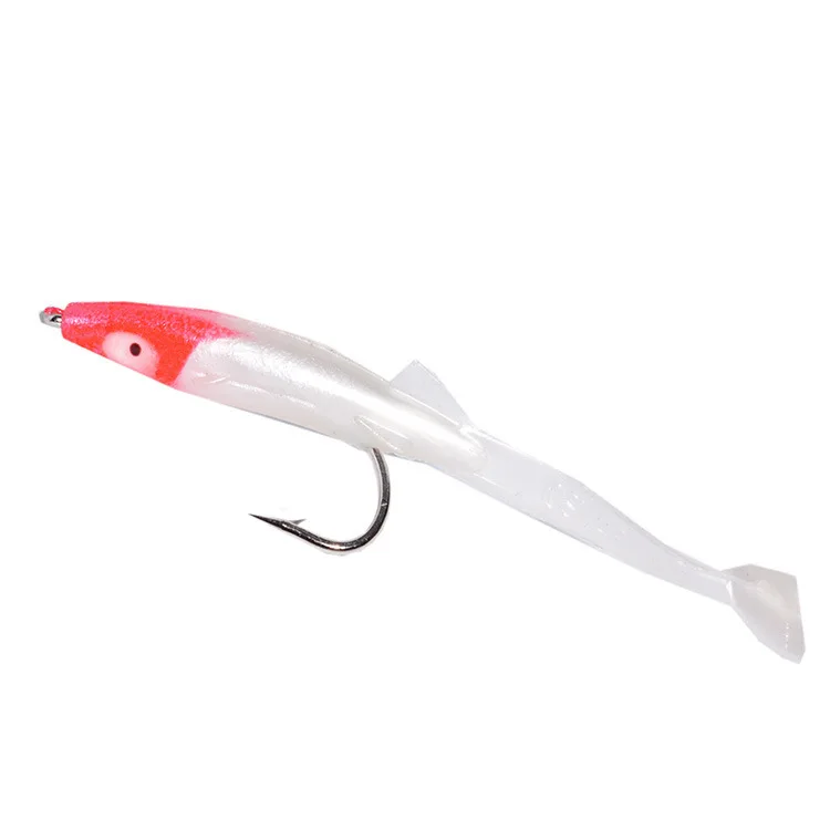 6pcs/pack 85mm 2.3g Soft EEL Fishing Lure Quality Soft Bait Paddle Sand Lure Eel Bait