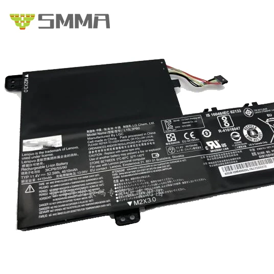 
11.25V 4670Mah 52.5Wh Grade A 18650 Lithuim Cell Internal Laptop L15M3Pb0 Battery For Lenovo Flex 4-14704 