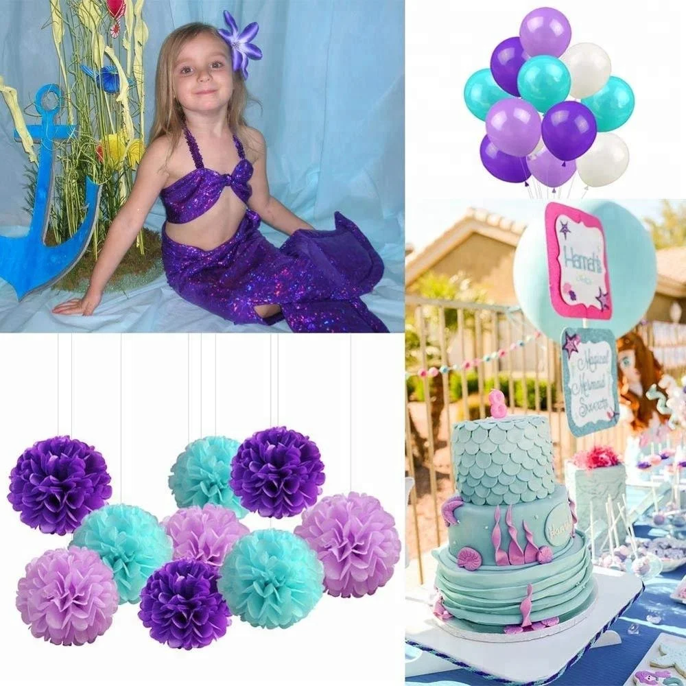 Mermaid Party Supplies Under the Sea Decorations Pack