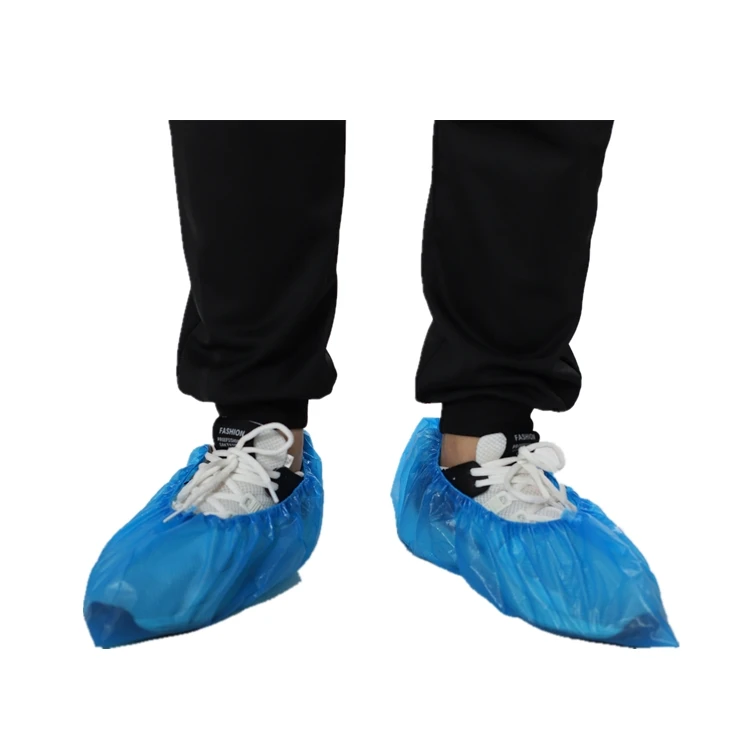 Больничная пластиковая одноразовая Крышка для обуви CPE/PE, сделано в помещении машиной (62029452630)
