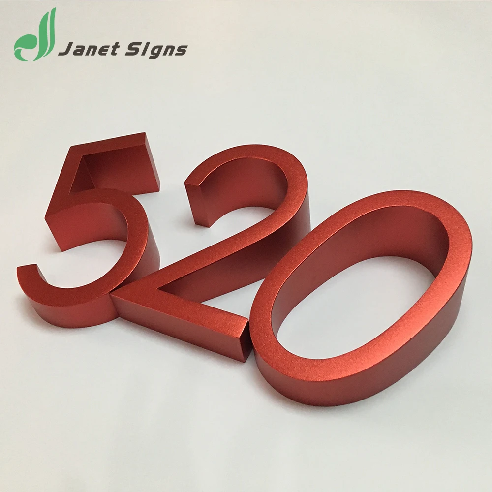 2017 New High quality cast aluminum letters and numbers