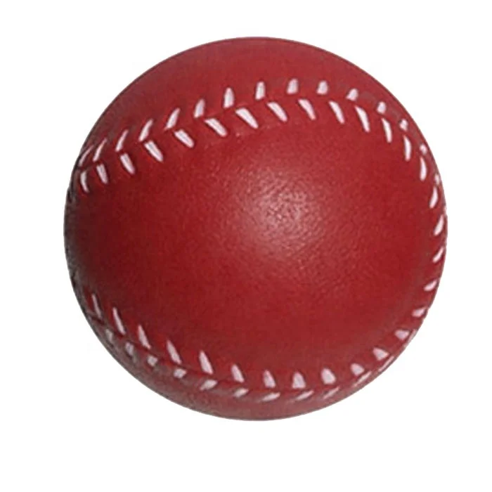 Pu Stress Baseball Diameter 6.3CM Red color Anti Stress Baseball Toys