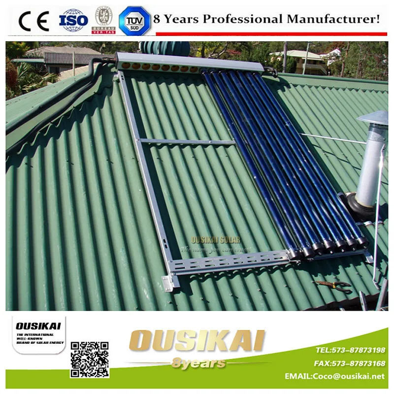 Heat pipe swimming pool heating split solar water heater