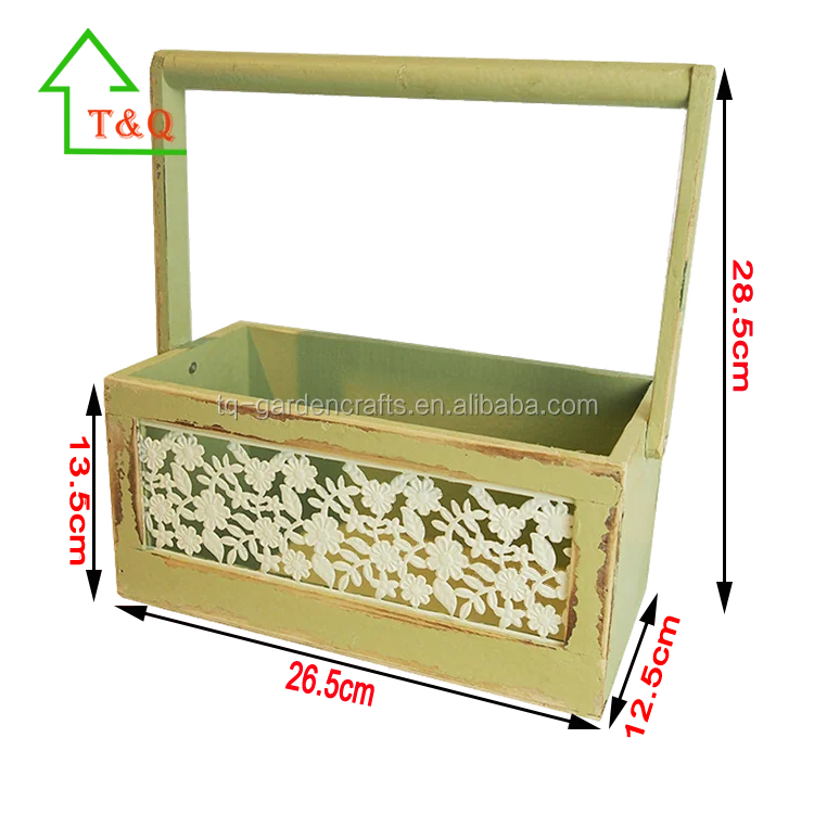 
Hot Selling Wooden Antique Flower Pots, Flower Boxes,Plant Pot Rack 