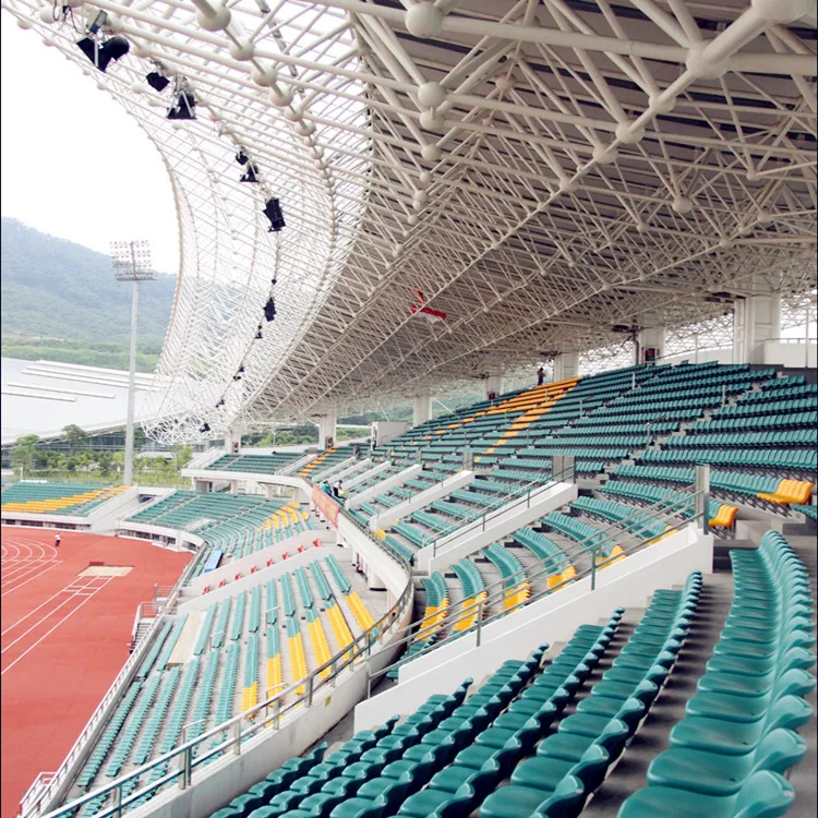 
Stadium Bleachers with PVC Membrane Structure Space Frame Roof Design 
