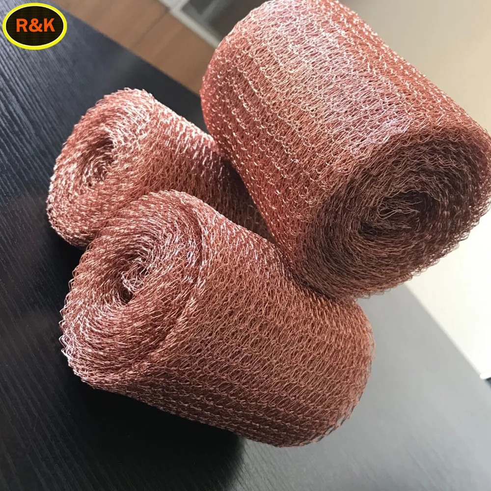 
100mm copper knitted mesh for distillation 