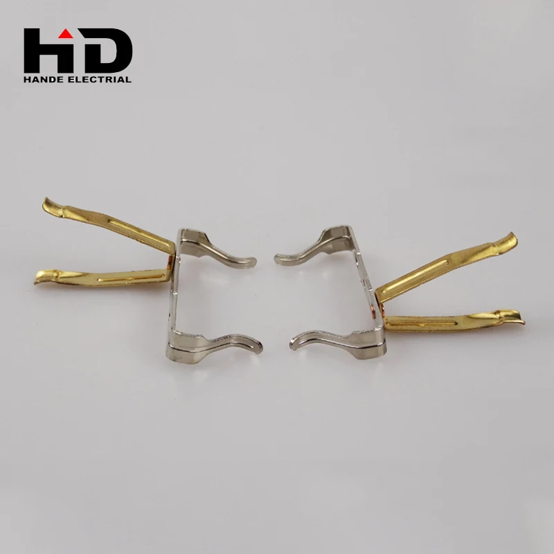 Thickness 0.5mm - 0.8mm power socket metal parts brass contact