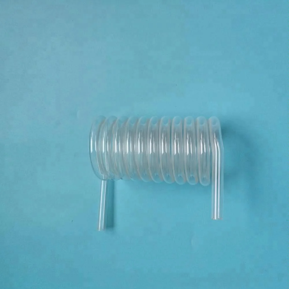 wholesale bulk glass tubing in spiral shape