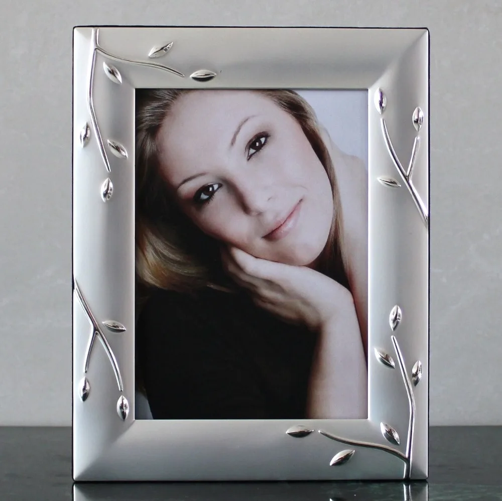 High Assorted Design Silver plated metal photo frame KJJ-10