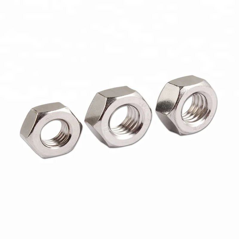 Hot Sale M12 Stainless Steel SS304 316 316L  Duplex Hex Nut