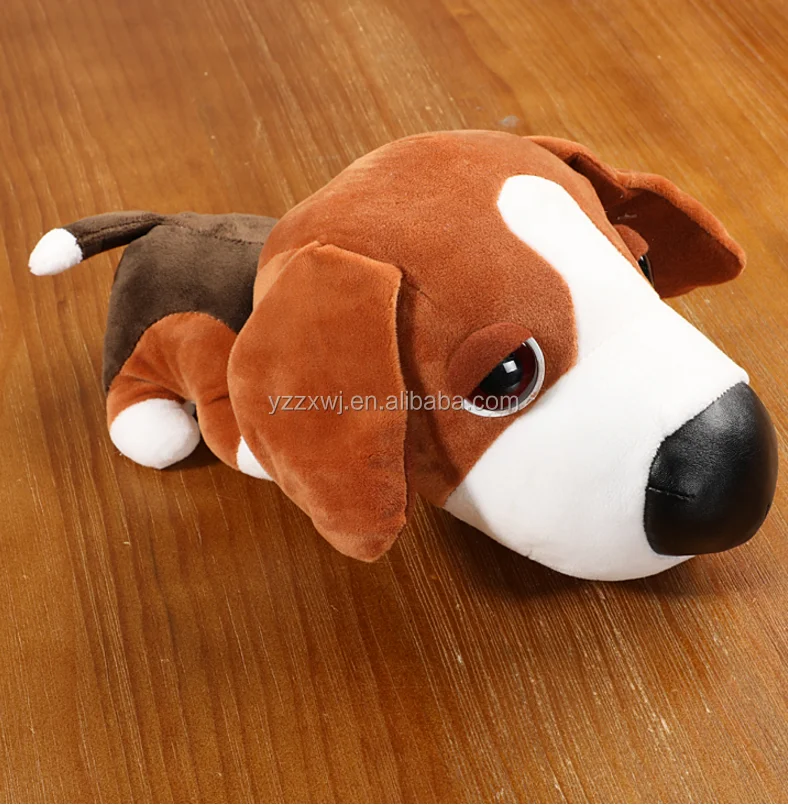 free sample big head plush dog stuffed big head dog animated stuffed dogs