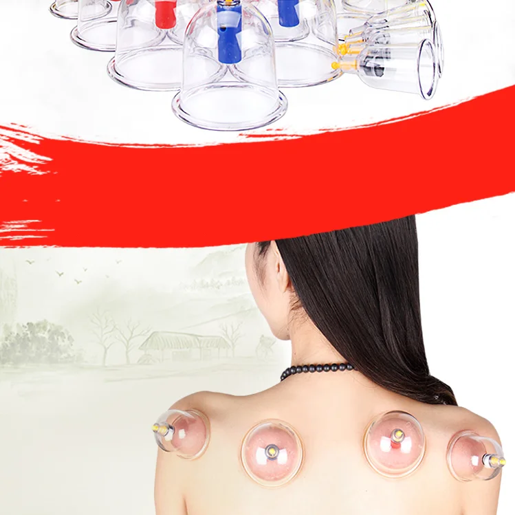 Безопасный китайский набор банок Hijama, Вакуумная чашка