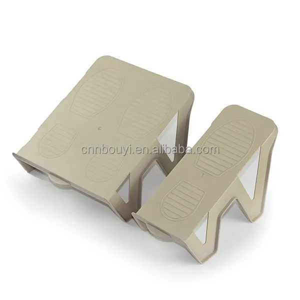 
fashion double layer plastic shoe shelf 