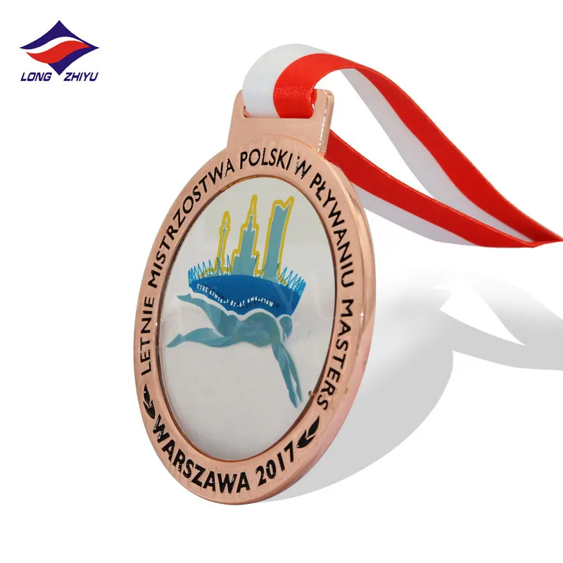 2020 Latest Hot Sale Baseball Tournament Medal with Custom Logo Sports Competition Medals with Ribbon Longzhiyu 14 Years Maker