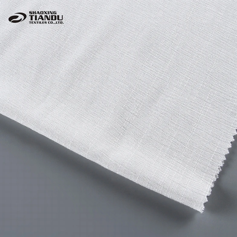 Most popular woven white crepe de chine examples of Spun rayon fabric