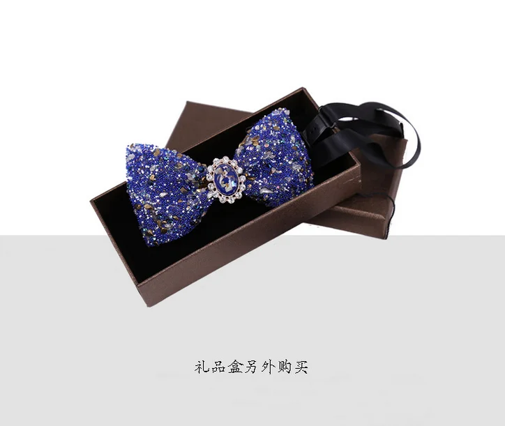 Factory Making High Quality Luxury Crystal Mens Party  Bowties