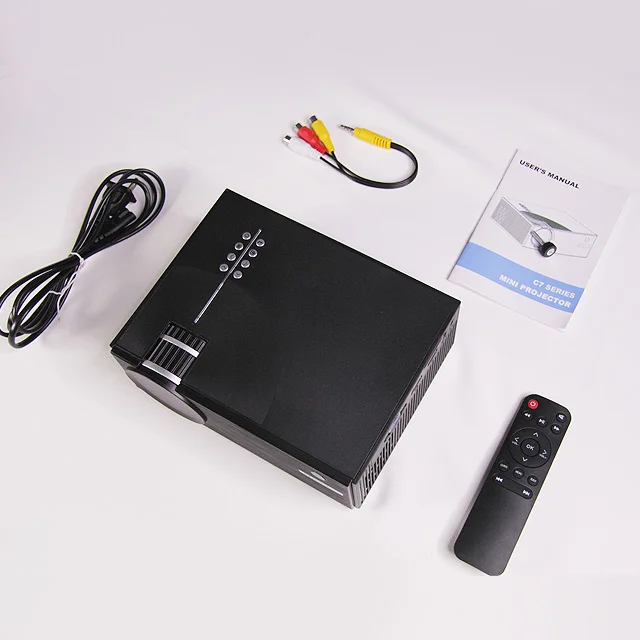 Cheerlux Newest 720P Portable Projector For Home Theater System Mini Projectors Support 1080P 3D LCD Proyector Beamer