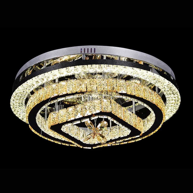Hot sale at factory price LED stainless steel crystal ceiling light LED ceiling light LED home bedroom living room ceiling light