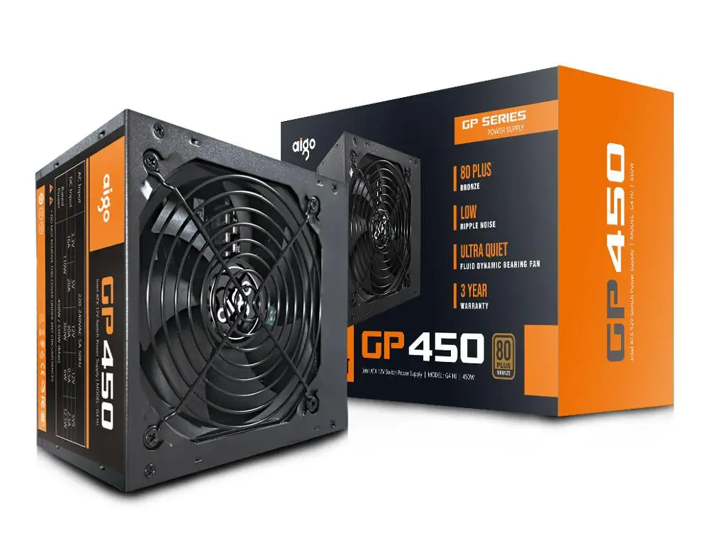 power supply for computers aigo 450w Certificate 80 PLUS Bronze