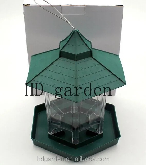 Hanging Waterproof Gazebo Wild Bird Feeder Outdoor Feeding For Garden Decoration