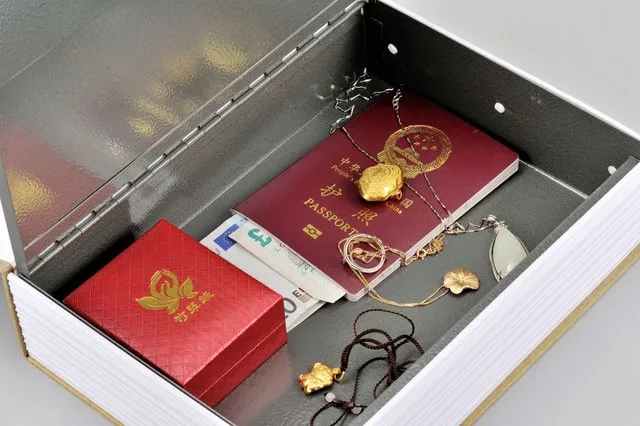 Dictionary Diversion Metal Safe Lock Box Book Safe with Combination Lock