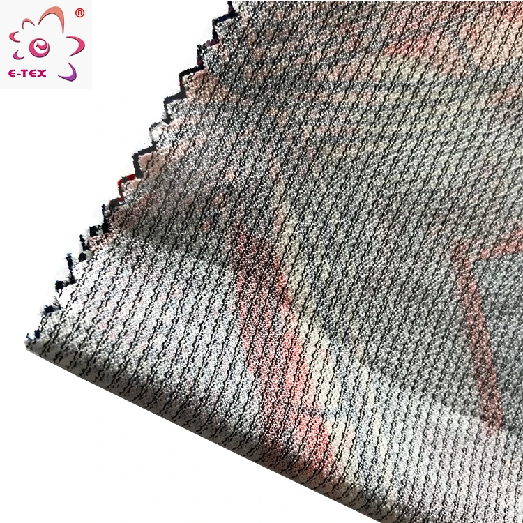 China Supplier Dty Black Yarn Moss Crepe Floral Paper Printing Jersey Fabric For Clothing