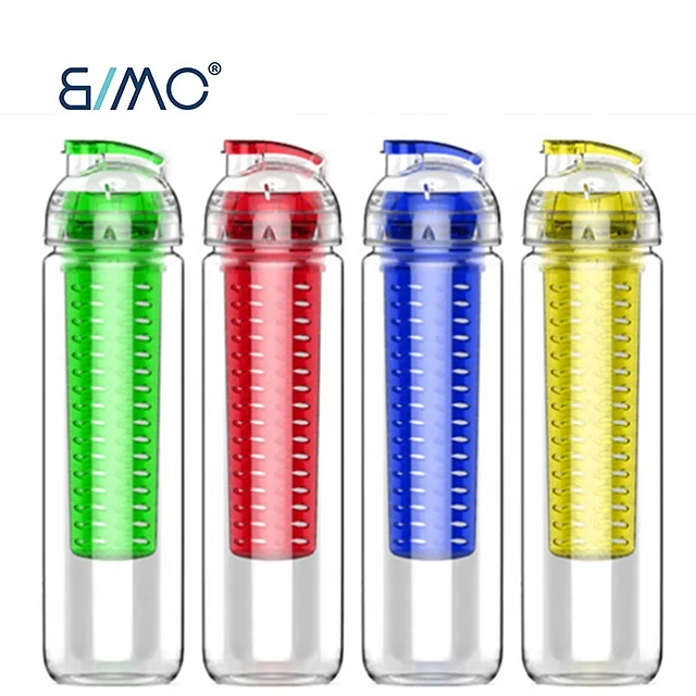 700Ml/25Oz BPA FREE Portable Lemon And Fruit Cup With Fruit Trough