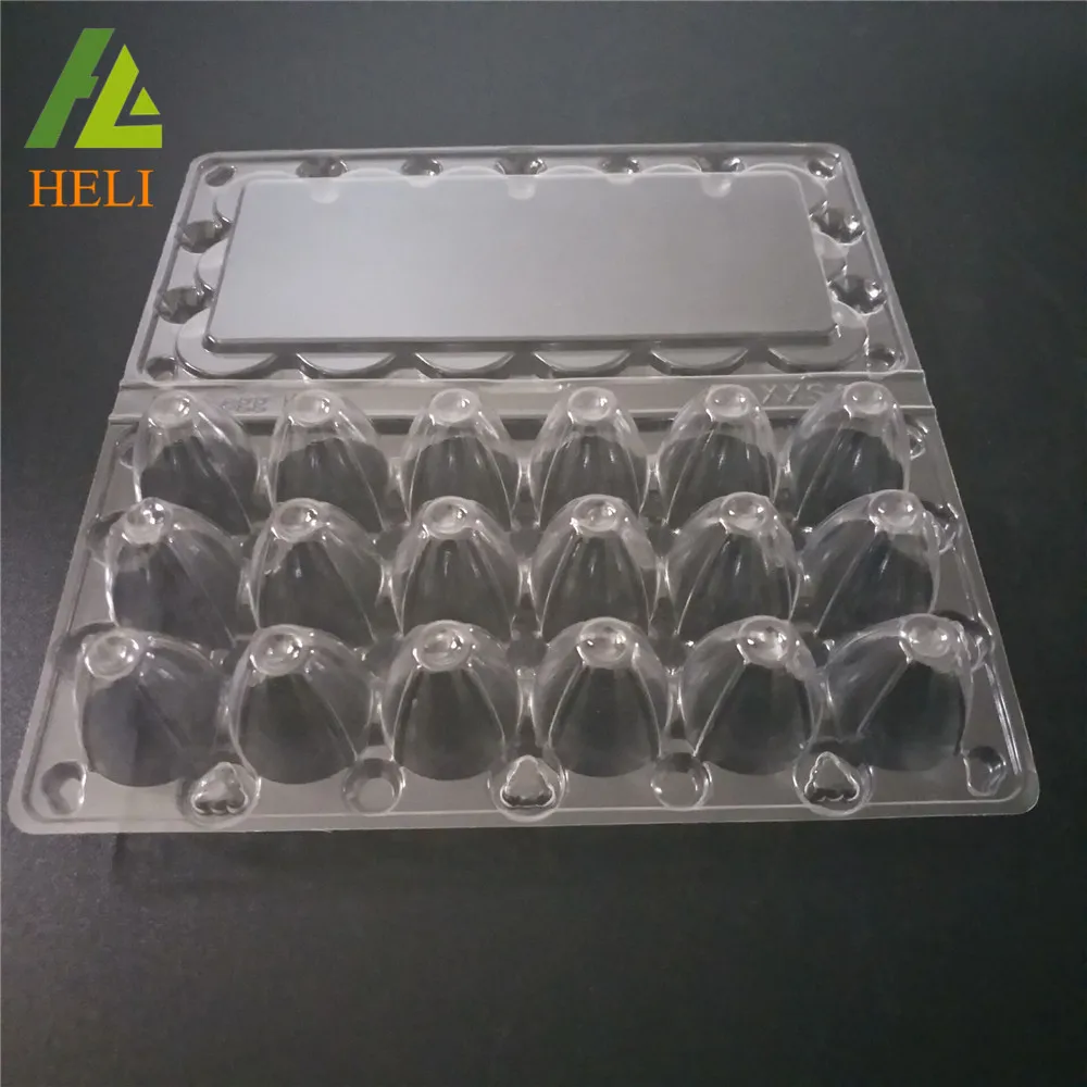  Прозрачный пластиковый лоток из ПВХ с 18 отверстиями для перепелов