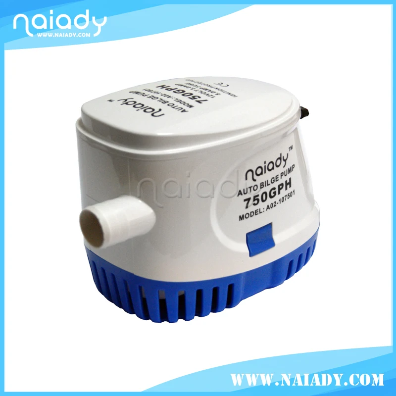 NAIADY 600GPH 12/24 volt electric submersible marine automatic boat bilge pump