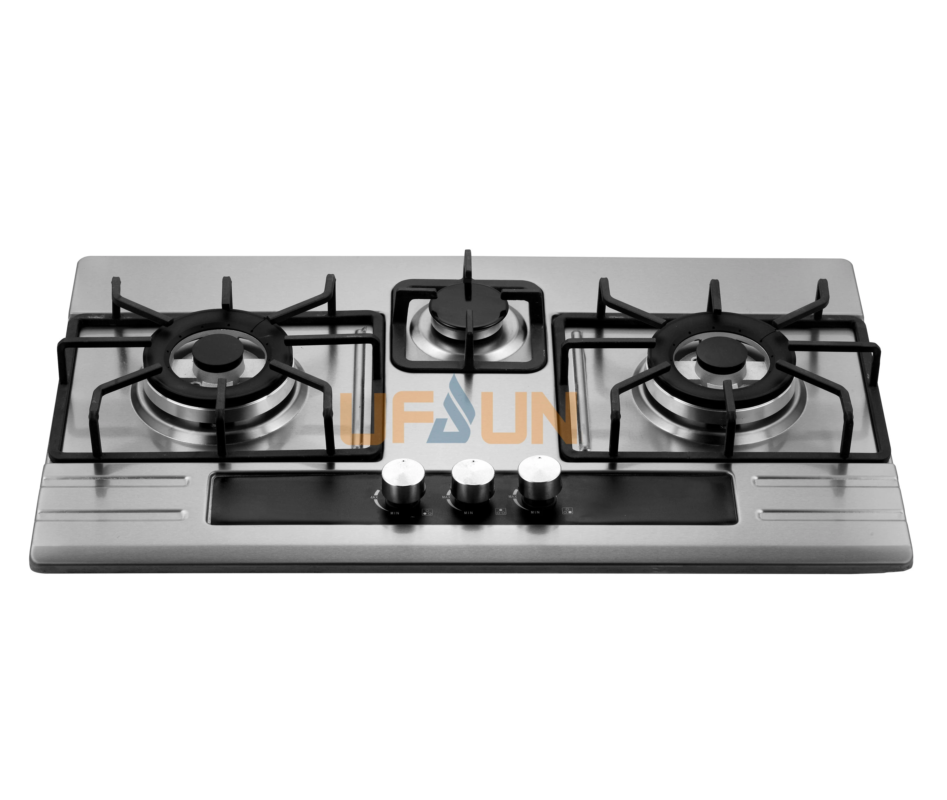 New style 90cm cookertop 4 burners gas stove part recessed black tempered glass gas stove/ cooker hob