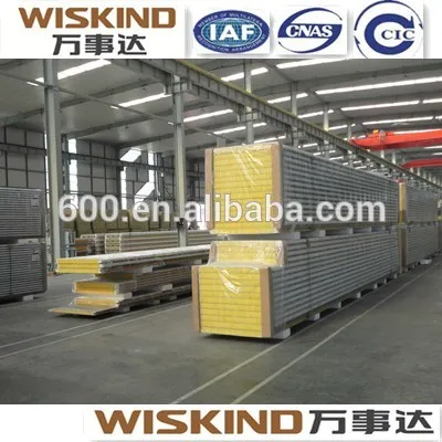 огнеупорные pu запечатанном стеклянной ваты сэндвич-панели зеленый низкая стоимость