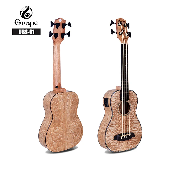 wholesale  baritone ukulele 30 inch 4 string ovation electric ukulele bass with china guitar brands