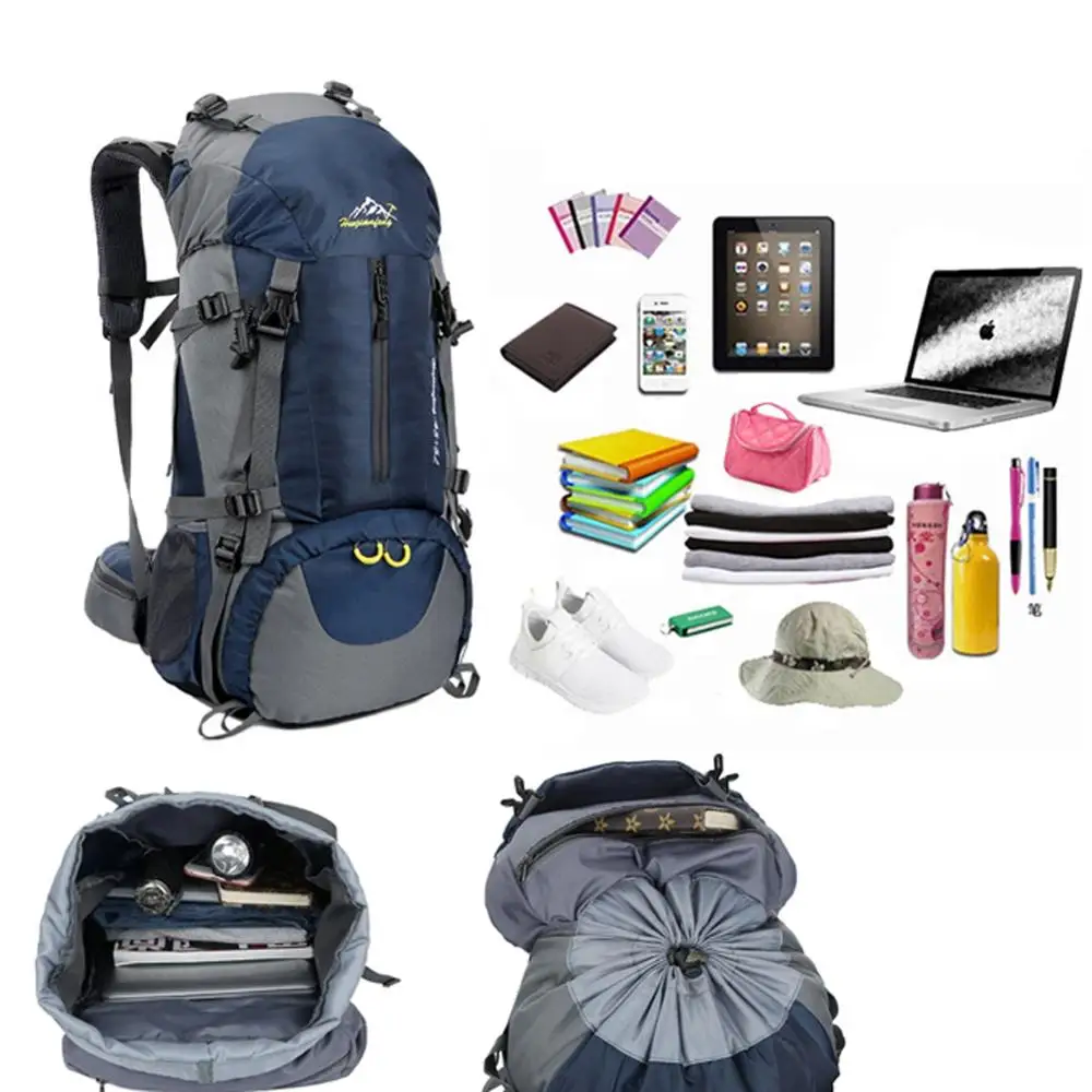 Factory Wholesale Price 50L Hiking Backpack Men Outdoor Sport Daypack Travel Waterproof Bag for Climbing Camping Touring bag