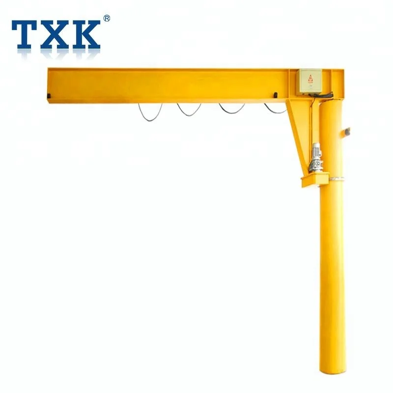 TXK Electric Rotation Pillar Fixed Marine Boat Usage Arm Swing Jib Crane 2 Ton Manufacturer